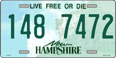 NH license plate 1487472