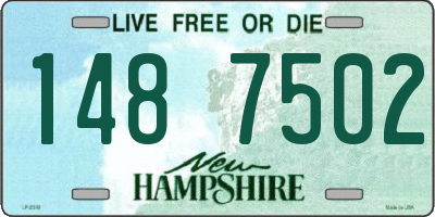NH license plate 1487502