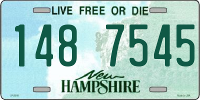 NH license plate 1487545