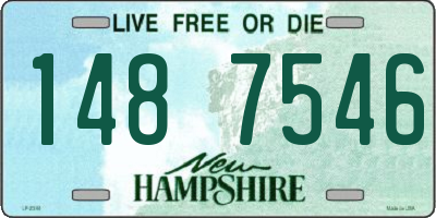 NH license plate 1487546