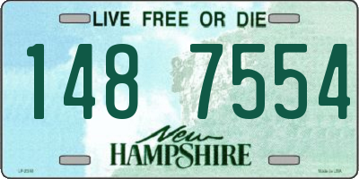 NH license plate 1487554