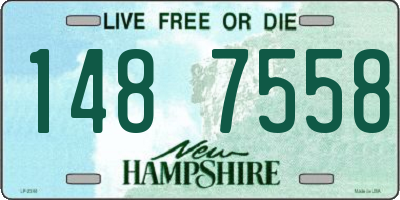 NH license plate 1487558
