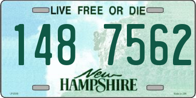NH license plate 1487562