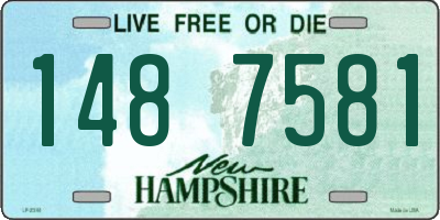 NH license plate 1487581
