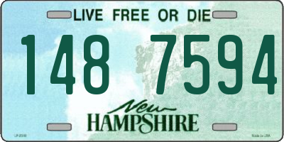 NH license plate 1487594
