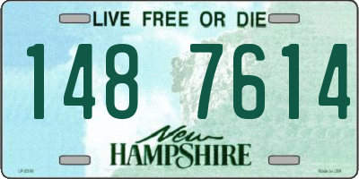 NH license plate 1487614
