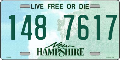 NH license plate 1487617