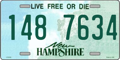 NH license plate 1487634