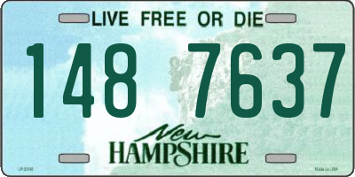 NH license plate 1487637
