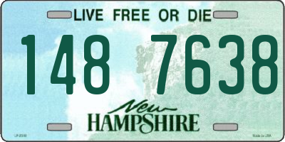 NH license plate 1487638