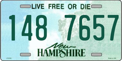 NH license plate 1487657
