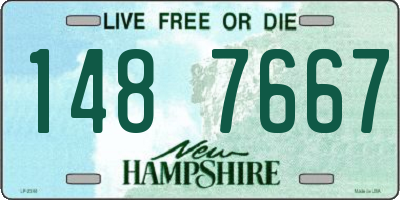 NH license plate 1487667