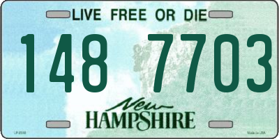 NH license plate 1487703