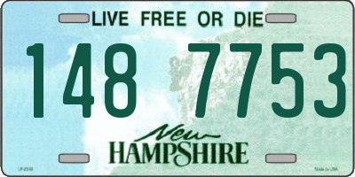NH license plate 1487753