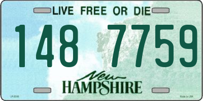 NH license plate 1487759