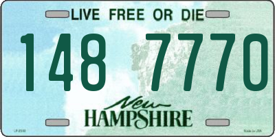 NH license plate 1487770
