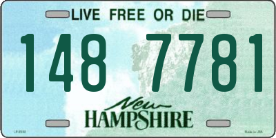 NH license plate 1487781