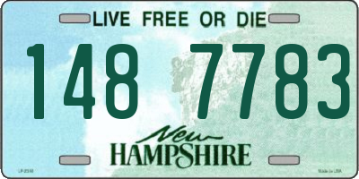 NH license plate 1487783