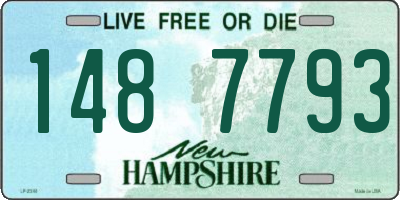 NH license plate 1487793