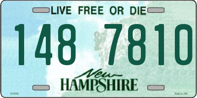NH license plate 1487810