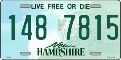 NH license plate 1487815