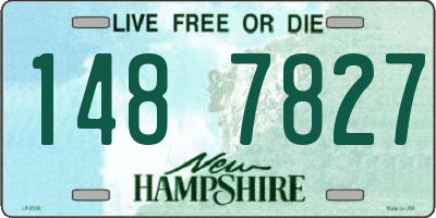 NH license plate 1487827