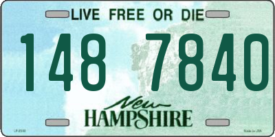 NH license plate 1487840