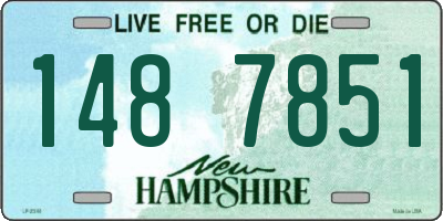 NH license plate 1487851
