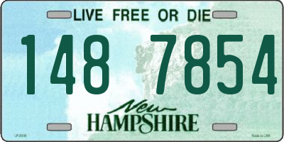 NH license plate 1487854