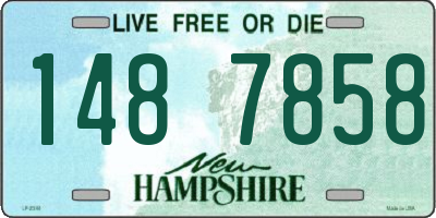 NH license plate 1487858