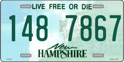 NH license plate 1487867