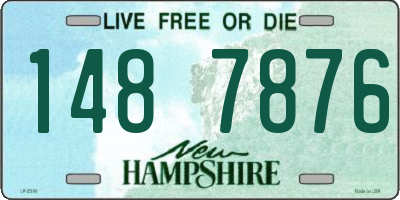 NH license plate 1487876