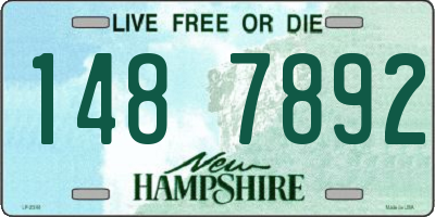 NH license plate 1487892