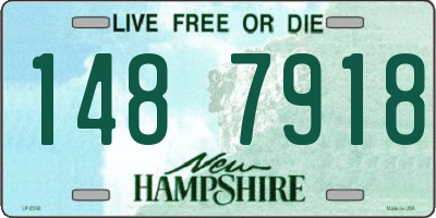 NH license plate 1487918