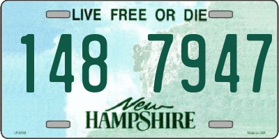 NH license plate 1487947
