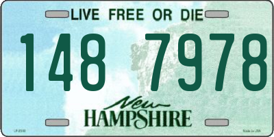 NH license plate 1487978
