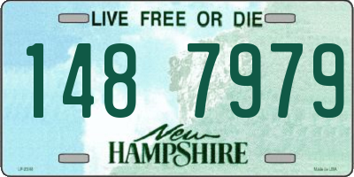 NH license plate 1487979