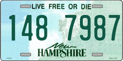 NH license plate 1487987
