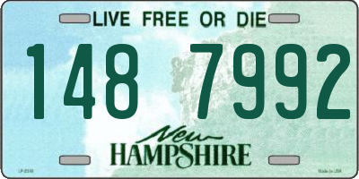 NH license plate 1487992