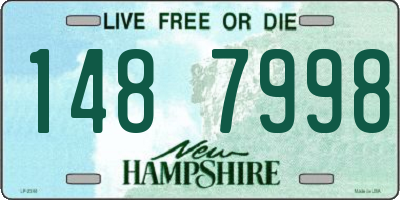 NH license plate 1487998