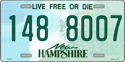 NH license plate 1488007