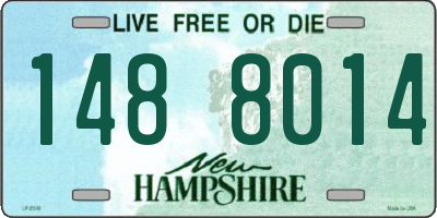 NH license plate 1488014