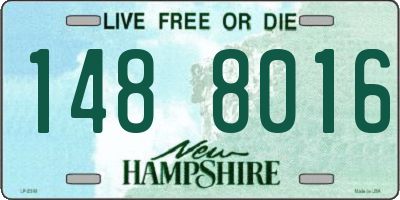 NH license plate 1488016