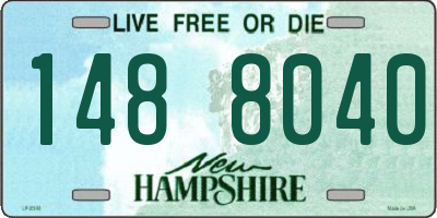NH license plate 1488040