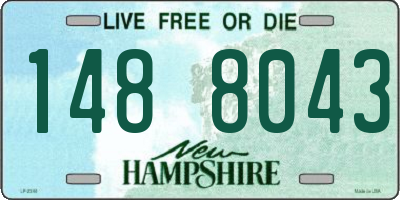 NH license plate 1488043