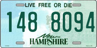 NH license plate 1488094
