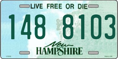 NH license plate 1488103