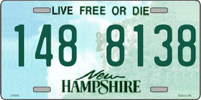 NH license plate 1488138