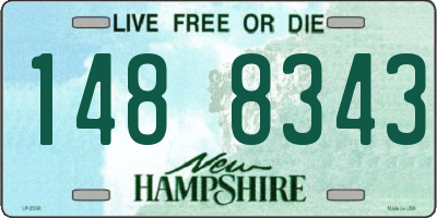 NH license plate 1488343