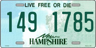 NH license plate 1491785